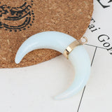 Opalite Crescent Moon Pendant ✨