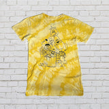 XS Yellow Sesame St Reverse Tie Dye T-Shirt